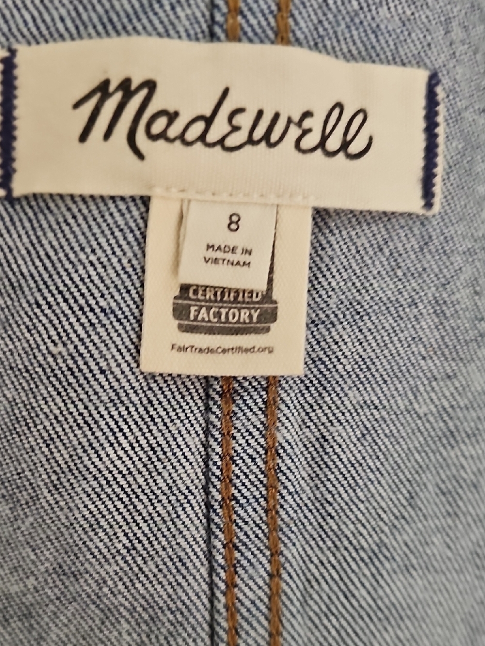 Madewell Dark Indigo Denim Button-Down Dress - Picture 2 of 5